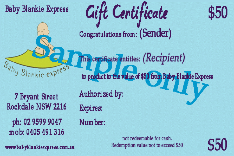 ONLINE E-GIFT CERTIFICATES