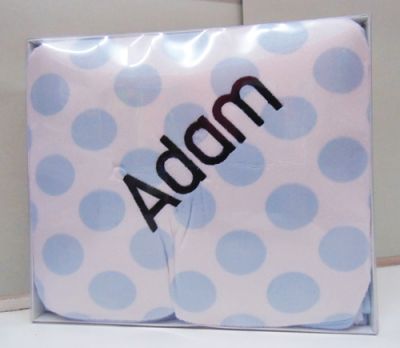 BABY BLUE DOTS LIL VELOUR