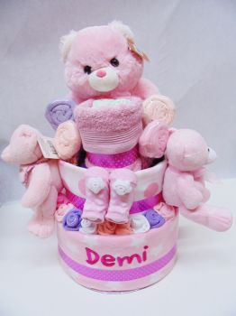 MEGA STAR NAPPY CAKE Pink or Blue